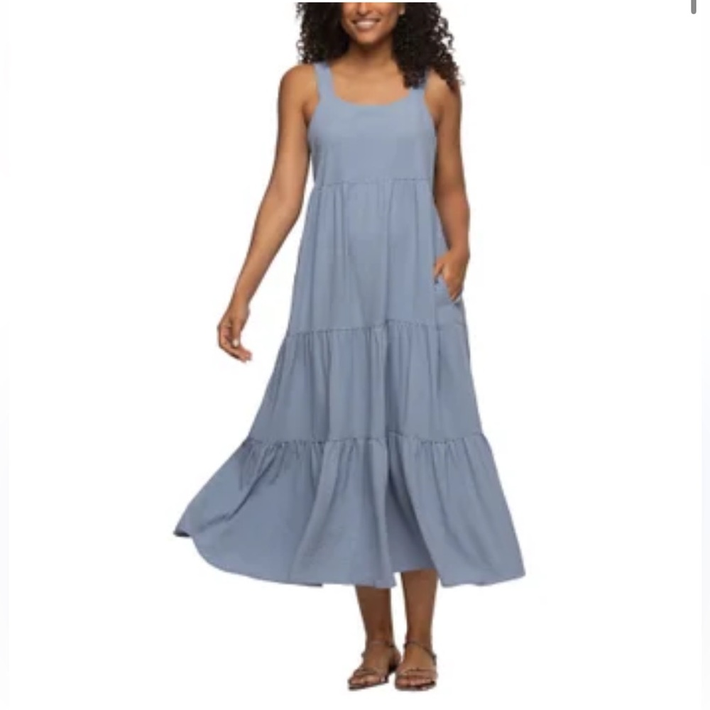 Black Bow Women's Maxi Dress - Blue